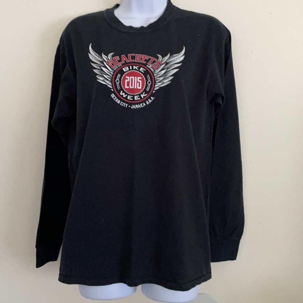 💙Motorcycle Rally shirt- long sleeve